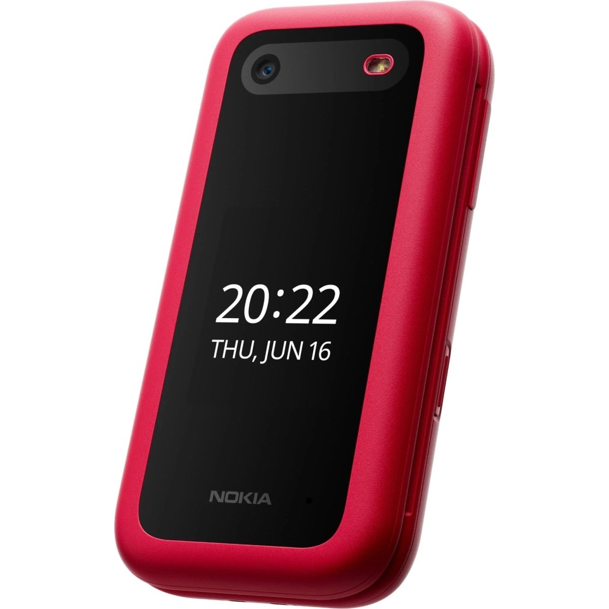 Unlocked Nokia 2660 Flip 4G VoLTE Dual SIM FM Radio 128MB Flip Mobile Phone (Red) - True Vision Tactical - 653344