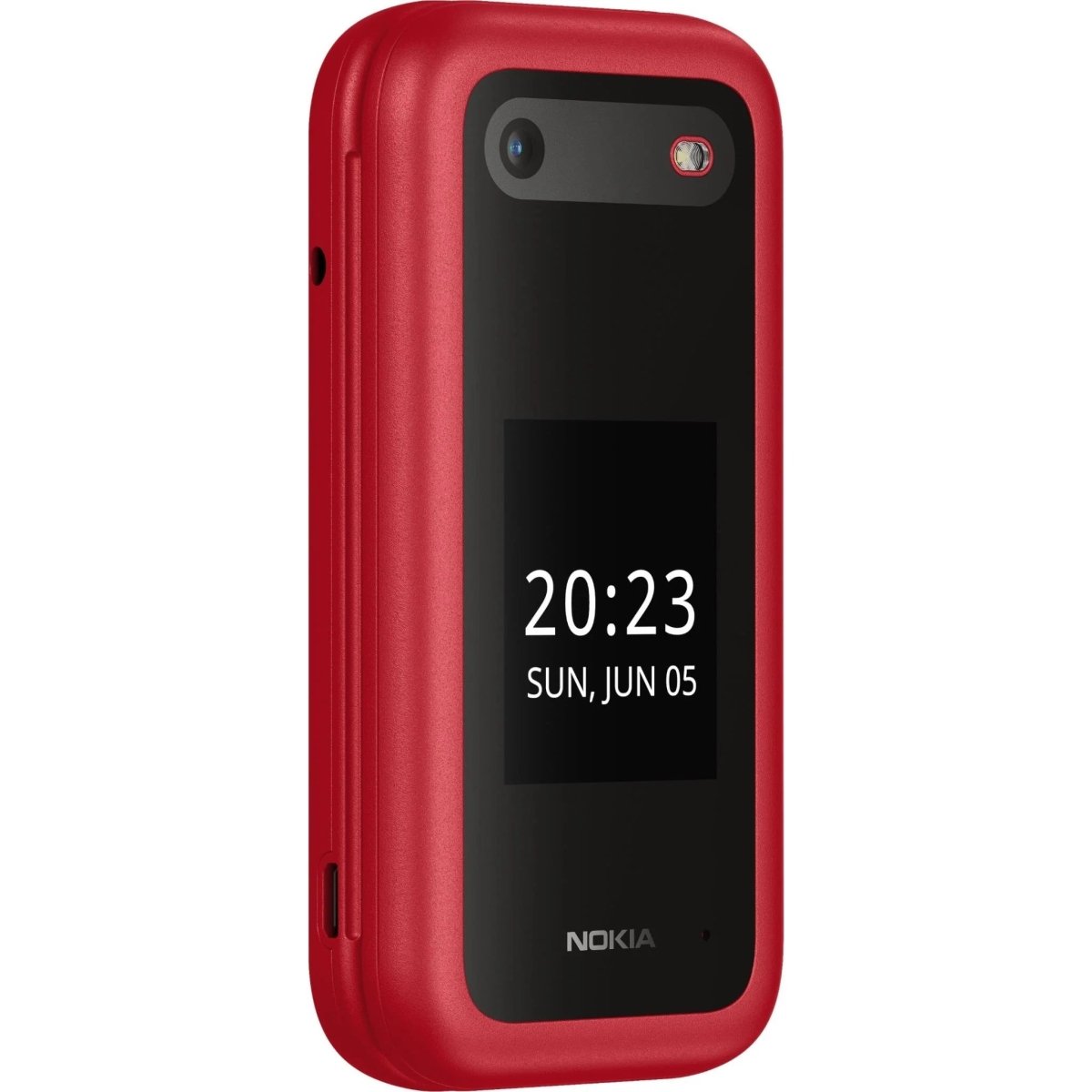 Unlocked Nokia 2660 Flip 4G VoLTE Dual SIM FM Radio 128MB Flip Mobile Phone (Red) - True Vision Tactical - 653344