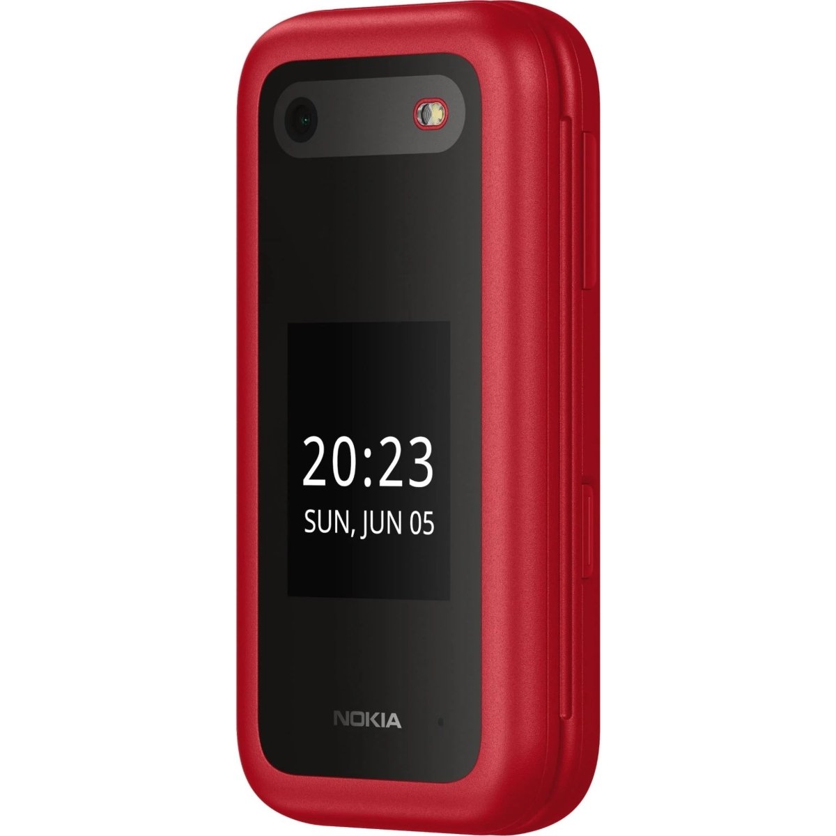 Unlocked Nokia 2660 Flip 4G VoLTE Dual SIM FM Radio 128MB Flip Mobile Phone (Red) - True Vision Tactical - 653344
