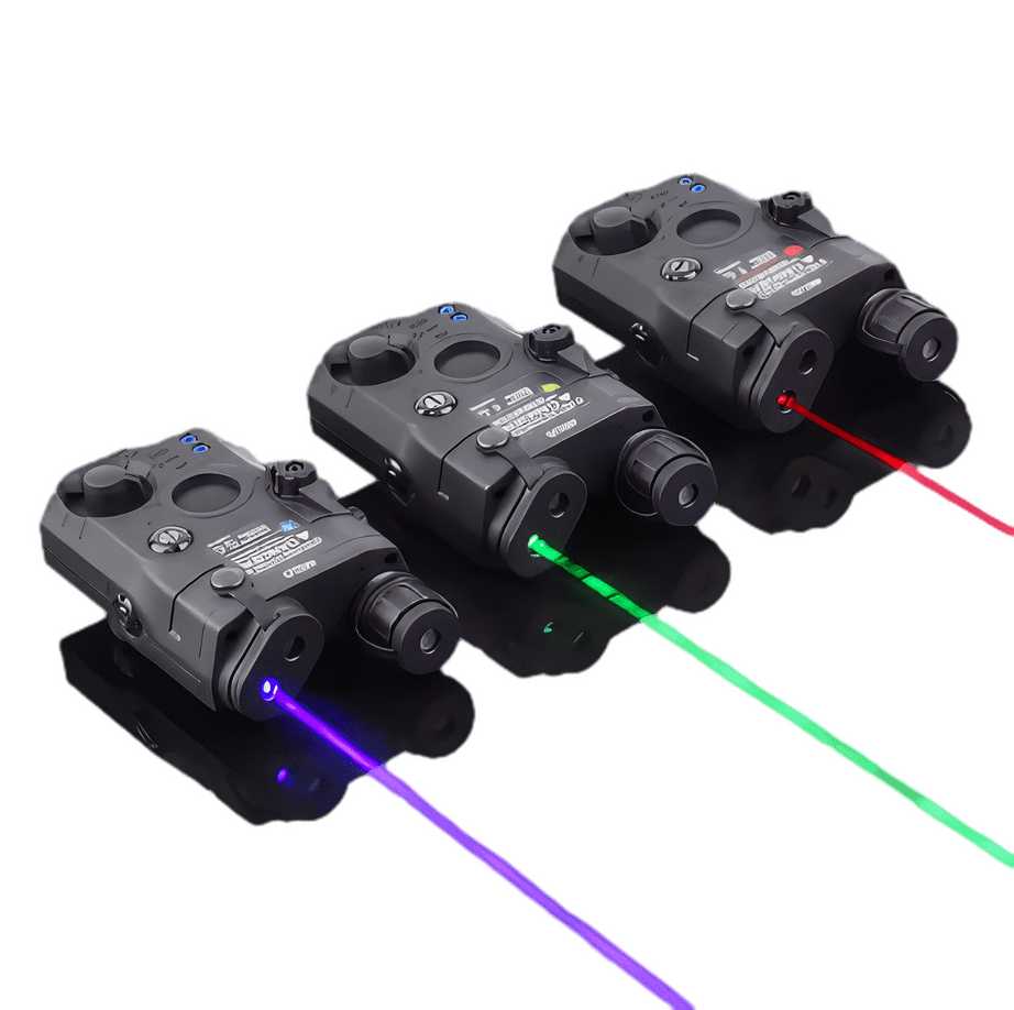 Wadsn PEQ - 15 Green/Red/Blue Dot Laser indicator + White LED Flashlight - True Vision Tactical - WDX042-BKG