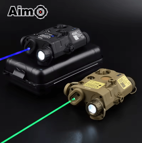 Wadsn PEQ - 15 Green/Red/Blue Dot Laser indicator + White LED Flashlight - True Vision Tactical - WDX042-BKG