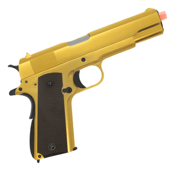 WE Tech 1911 A1 Gas Blowback Gel Blaster - Gold - True Vision Tactical - WE-E007-GB