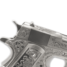 Load image into Gallery viewer, WE Tech 1911 Gas Blowback Gel Blaster - Silver with Floral Pattern - True Vision Tactical - WE-E006SP-BOX-GB
