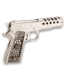 Load image into Gallery viewer, WE Tech 1911 Hex Cut Gas Blowback Gel Blaster - Silver - True Vision Tactical - WE-E016-SV-GB
