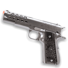 Load image into Gallery viewer, WE Tech 1911 Hex Cut Gas Blowback Gel Blaster - Silver - True Vision Tactical - WE-E016-SV-GB
