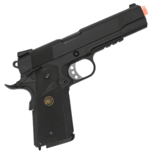 Load image into Gallery viewer, WE Tech 1911 MEU Gas Blowback Gel Blaster - Black + Rail Version - True Vision Tactical - WE-E008B-BK-GB
