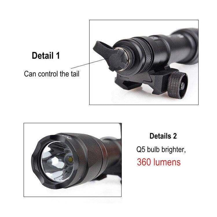 Element M600C Tactical SF LED Flashlights With 20mm Rail Mount - True Vision Tactical - EX072X-BK