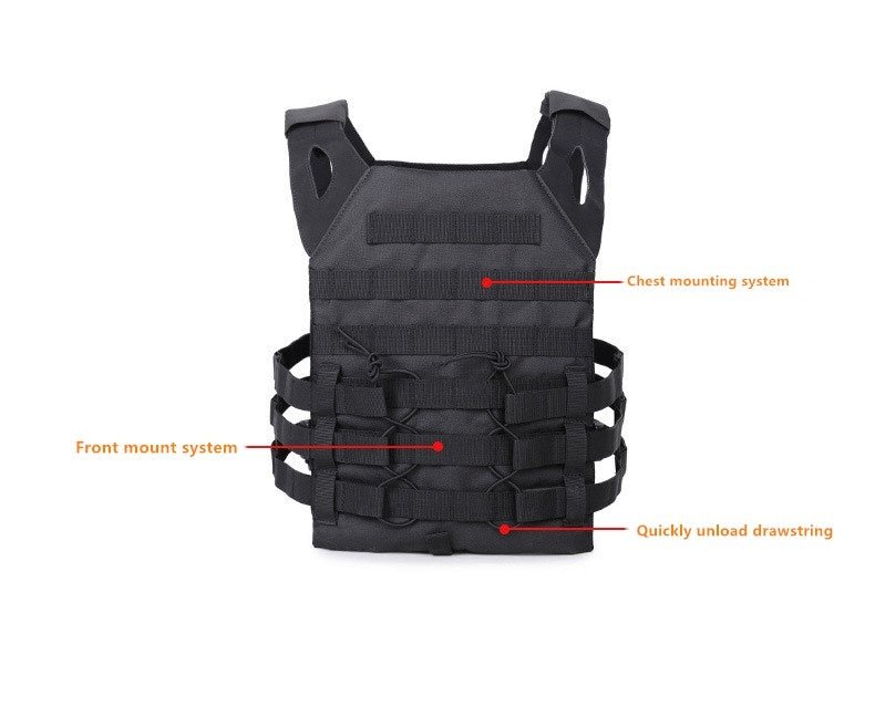 Light Weight Tactical Plate Carrier Combat Armor Vest - True Vision Tactical - 665871523333