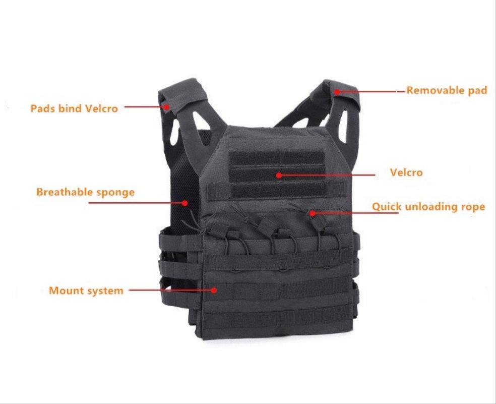 Light Weight Tactical Plate Carrier Combat Armor Vest - True Vision Tactical - 665871523333