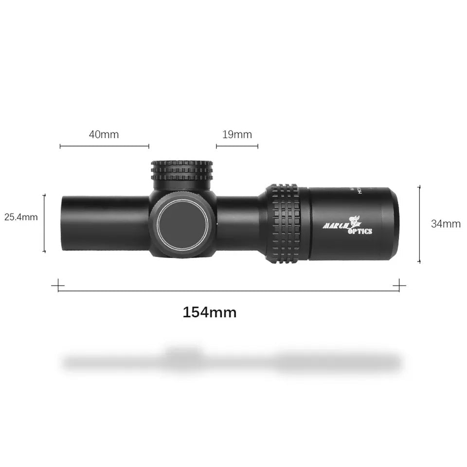 MARCH AMG HD GEN I - H HK 1.5 - 5.5x20 IR Optic Rifle Scope - True Vision Tactical - AMG-71512