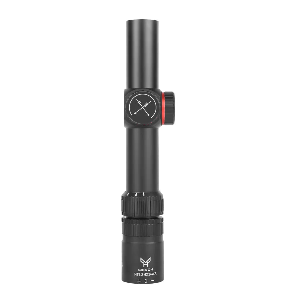 MARCH AMG HT 1.2 - 6X24 WA Short Fast Aim Optical Scope - True Vision Tactical - 671891922261
