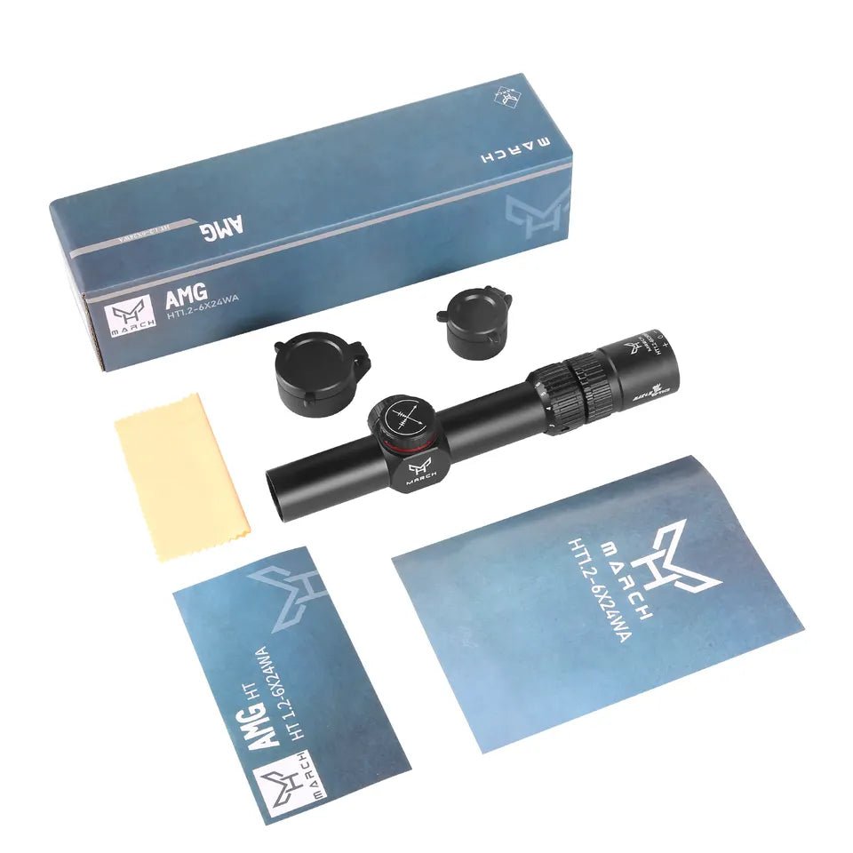 MARCH AMG HT 1.2 - 6X24 WA Short Fast Aim Optical Scope - True Vision Tactical - 671891922261