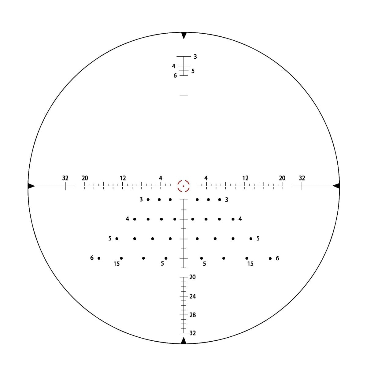 T - EAGLE AR 1.5 - 15X32 SFIR Compact Tactical Optical Sight - True Vision Tactical - AR 1.5-15X32SFIR