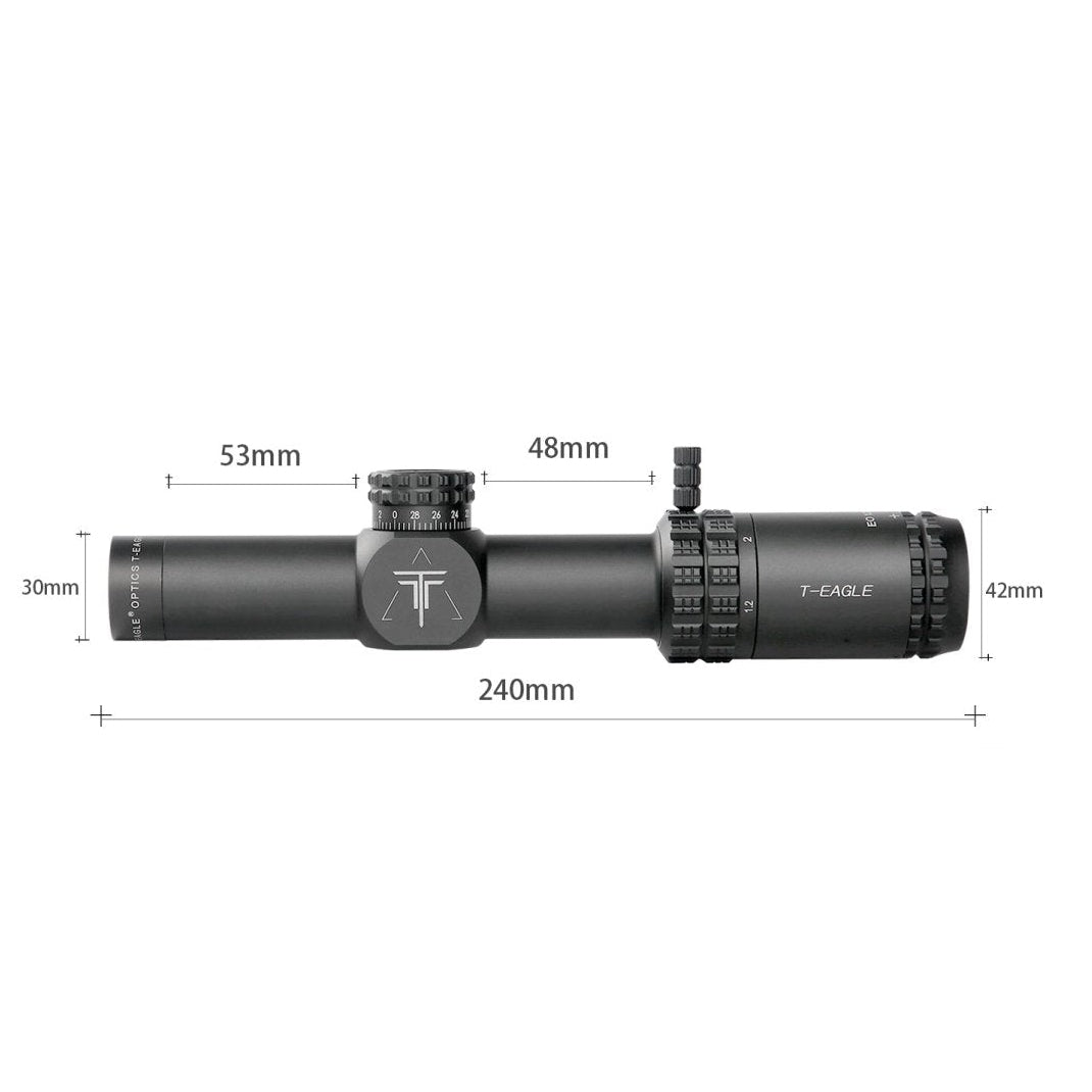 T - Eagle EO 1.2 - 6X24 WA Wide Angle Tactical Optic Sight - True Vision Tactical - 