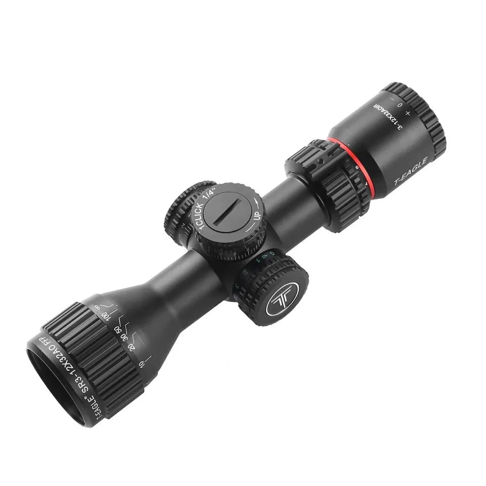 T - EAGLE SR 3 - 12X32 AO FFP Long Range Riflescope - True Vision Tactical - 671891922308
