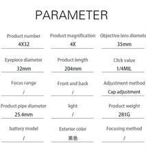 Load image into Gallery viewer, TenPoint 4x32 Scope Compact Optic Reticle - True Vision Tactical - 665871720220
